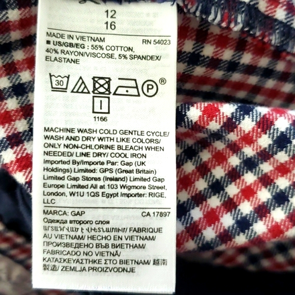 Gap Gingham Cropped Pants - Picture 6 of 7